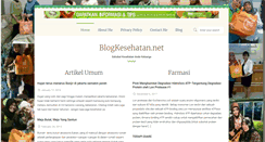 Desktop Screenshot of blogkesehatan.net